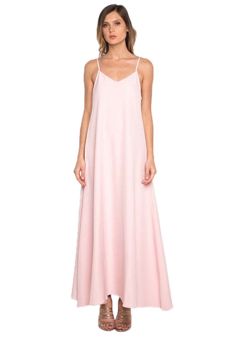 Powder Pink Maxi Dress