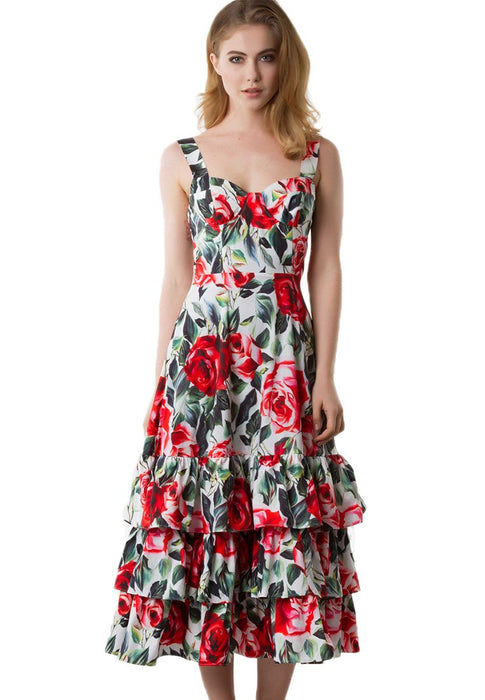 Leia Floral Midi Dress
