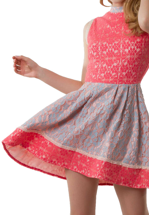 Grace Sleeveless Mini Dress closeup
