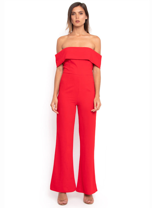 Midsy Hot Red Jumpsuit