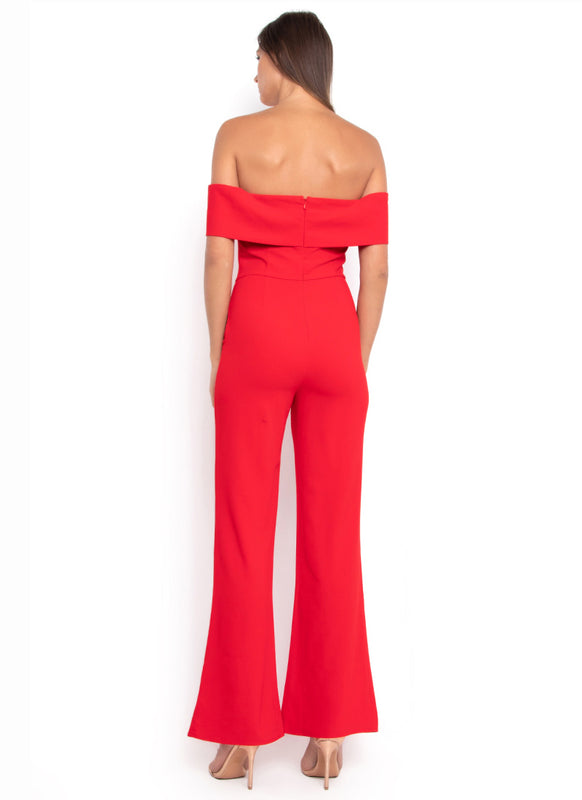 Midsy Hot Red Jumpsuit