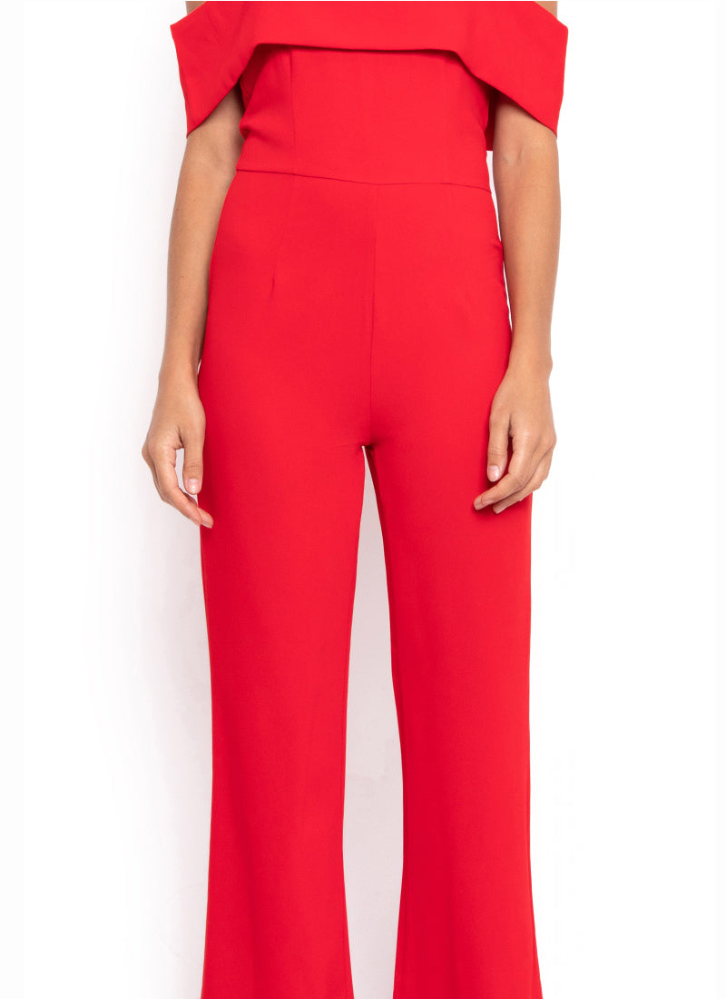 Roxi Hibiscus Red Jumpsuit – Bazzar Nosara