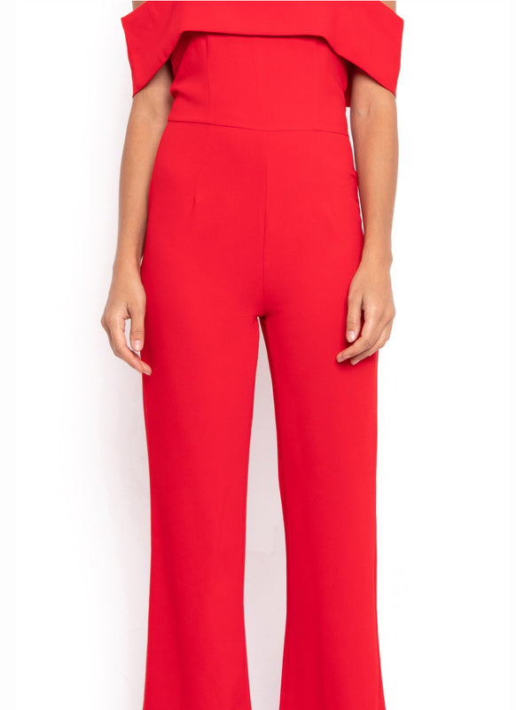 Midsy Hot Red Jumpsuit