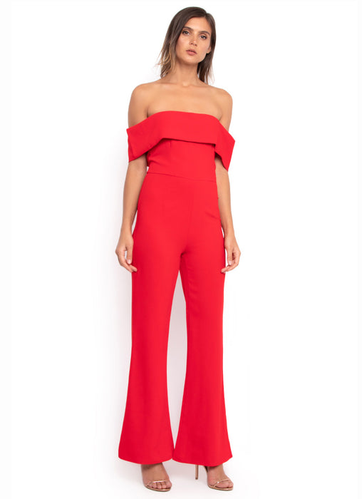 Midsy Hot Red Jumpsuit