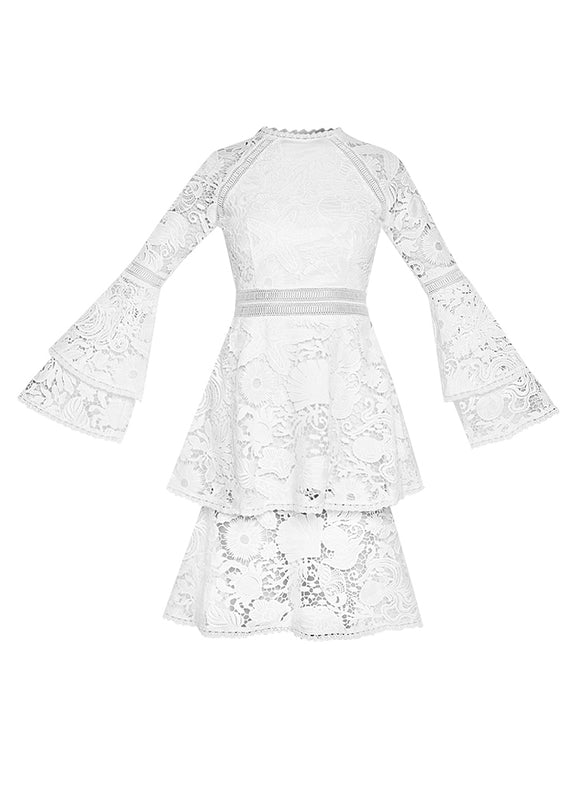 White Crochet Shakespeare Dress
