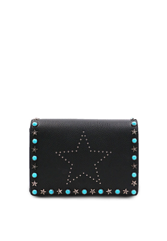 Blue Rivet Handbag front