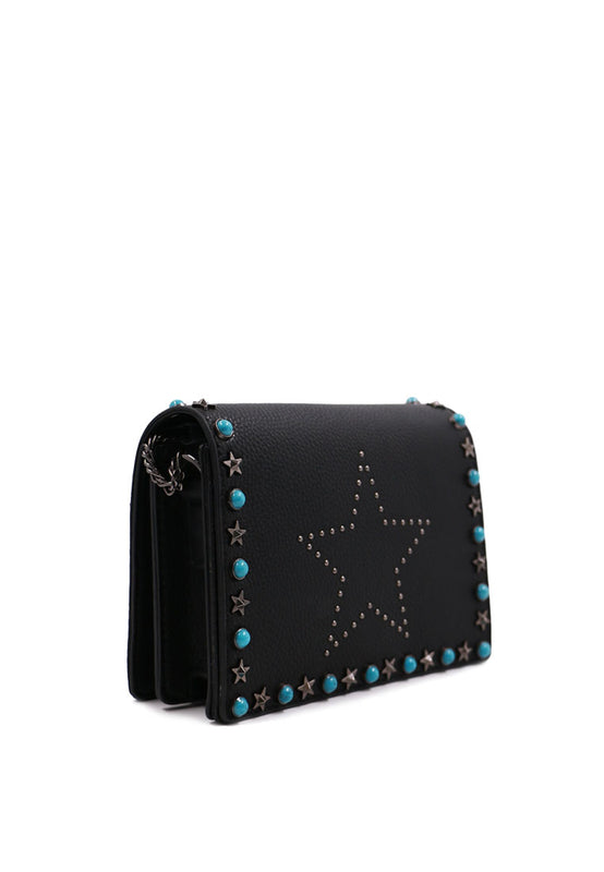 Blue Rivet Handbag side