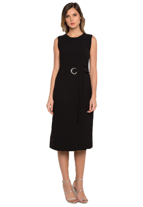 Circled Sheath Midi Dress frontside