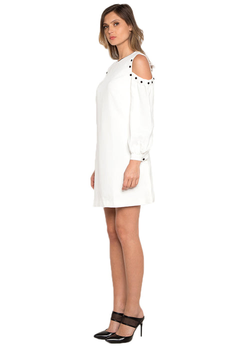 Cold Shoulder Dress white  leftside