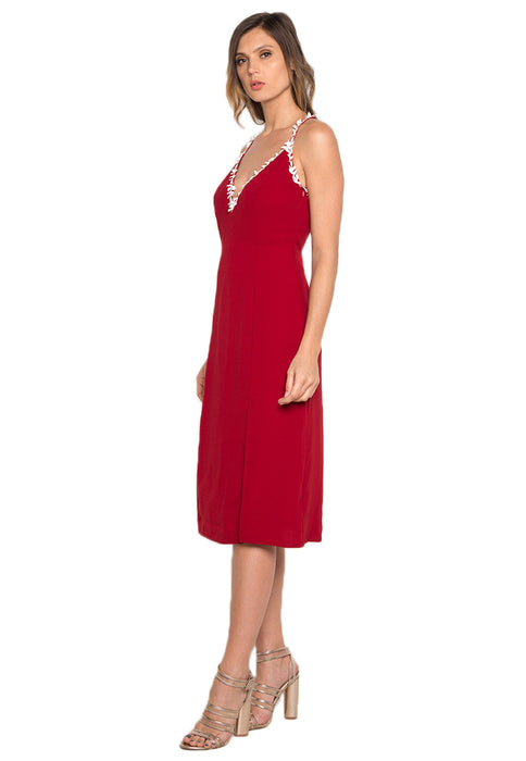 Midi Dress with Slit leftside