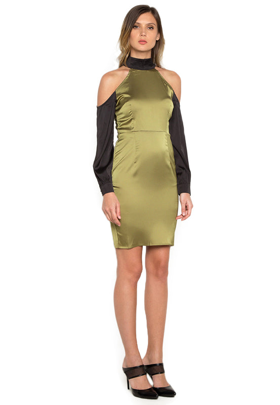 Paneled Sheath Short Dress rightside
