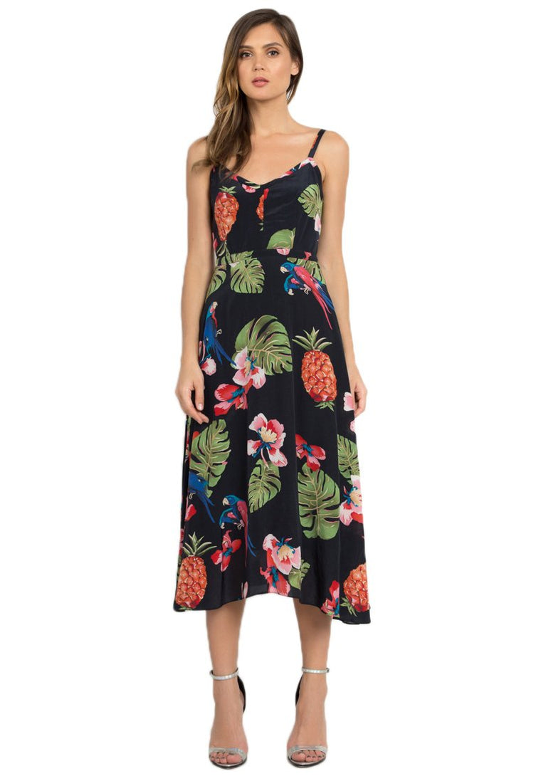 Brazilia Tropical Print Dress
