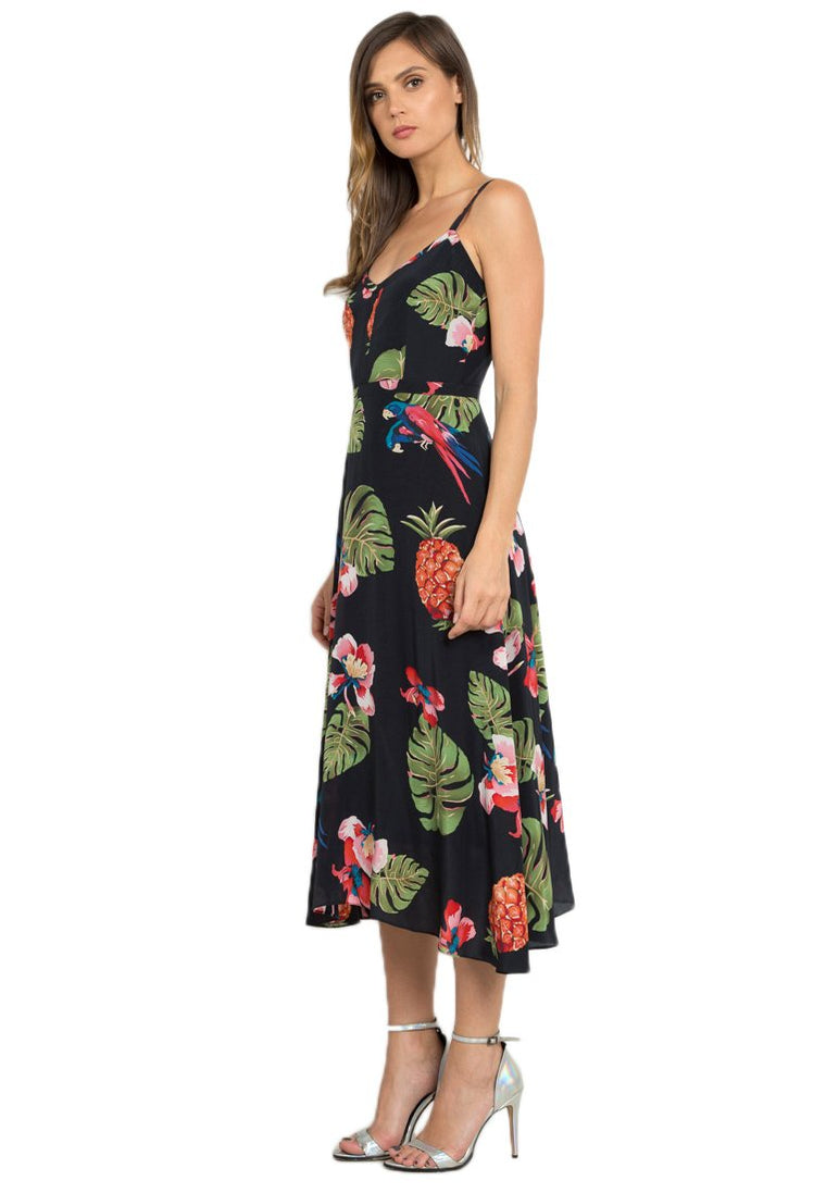 Leia Silk Midi Dress nomodel