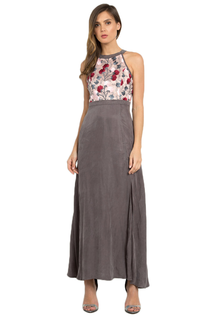 Coralie Floral Embroidered Maxi