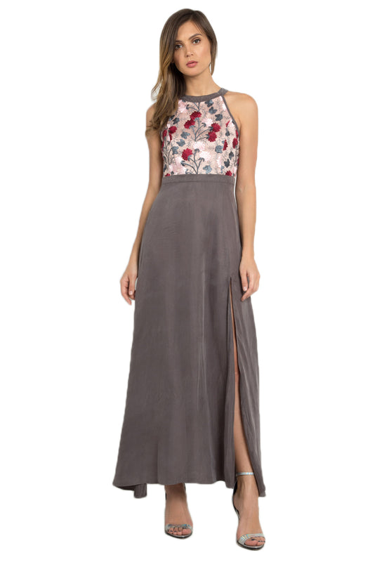 Leia Floral Maxi Dress frontside