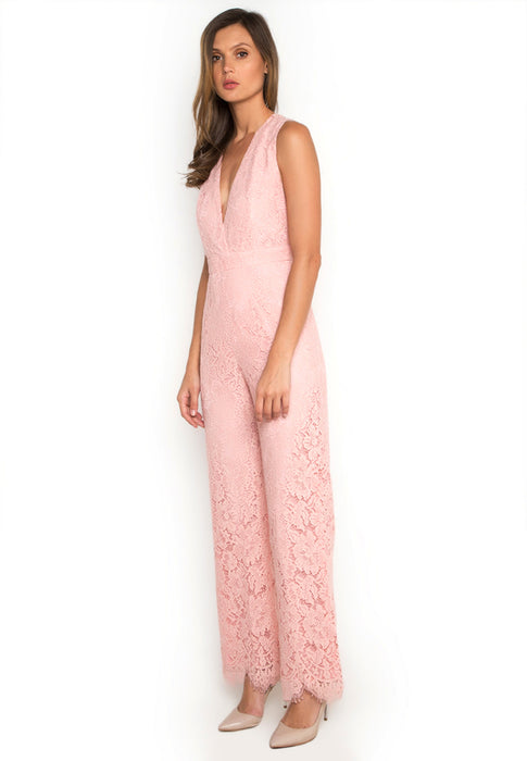 V Neck Sleeveless Jumpsuit leftside