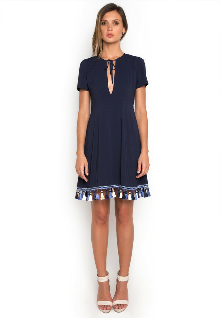 Trimmed Hem Casual Dress