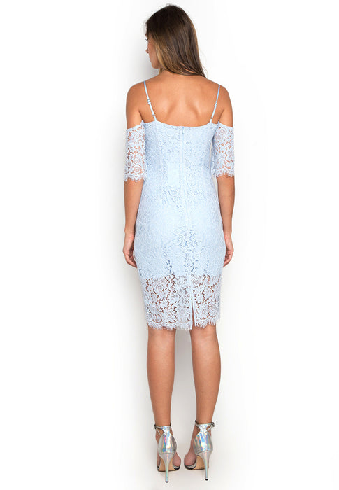 Off Shoulder Lace Dress backside