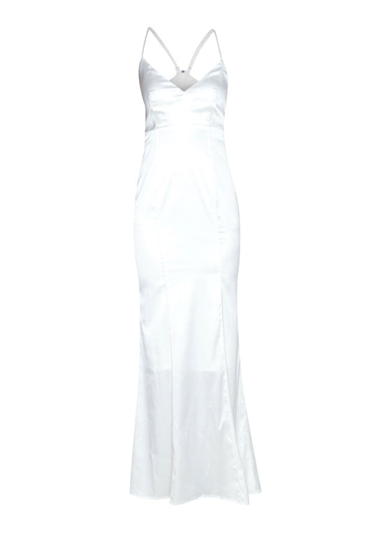 Laced Back Mermaid Dress nomodel