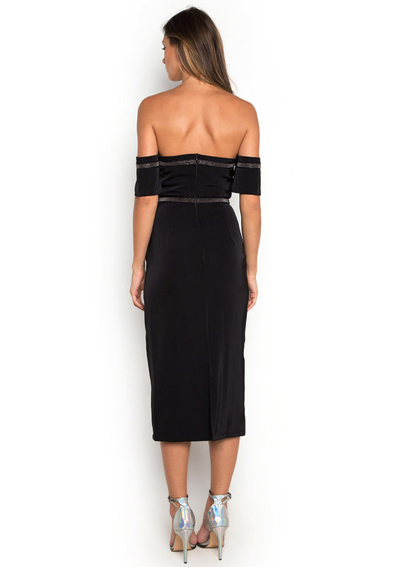 Off Shoulder Bodycon Dress backside