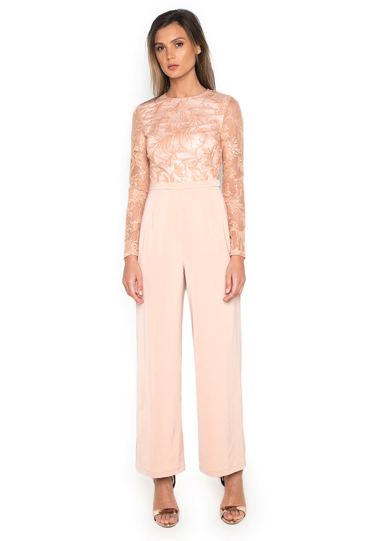 Camilla Peach Lace Jumpsuit