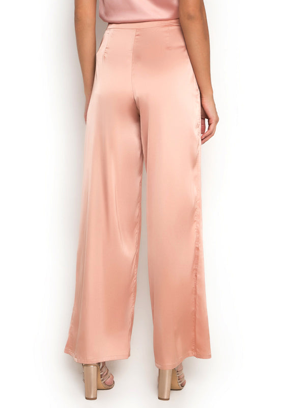 Satin Casual Pants  backside