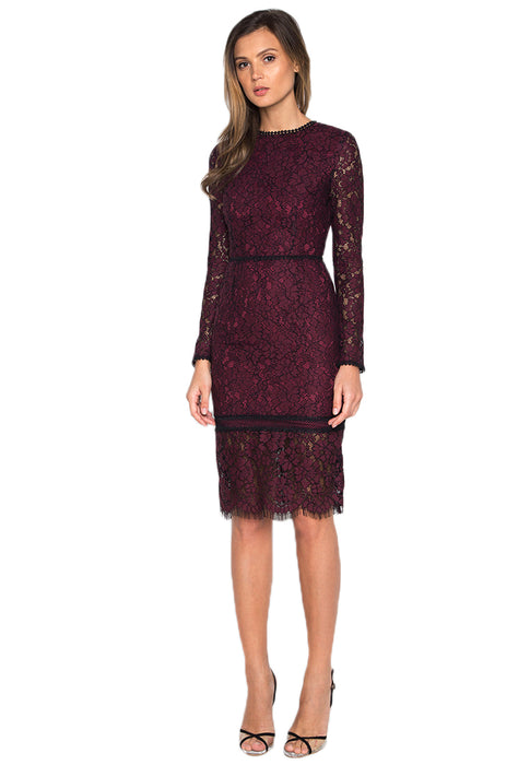 Hollow-out Bodycon Dress frontside