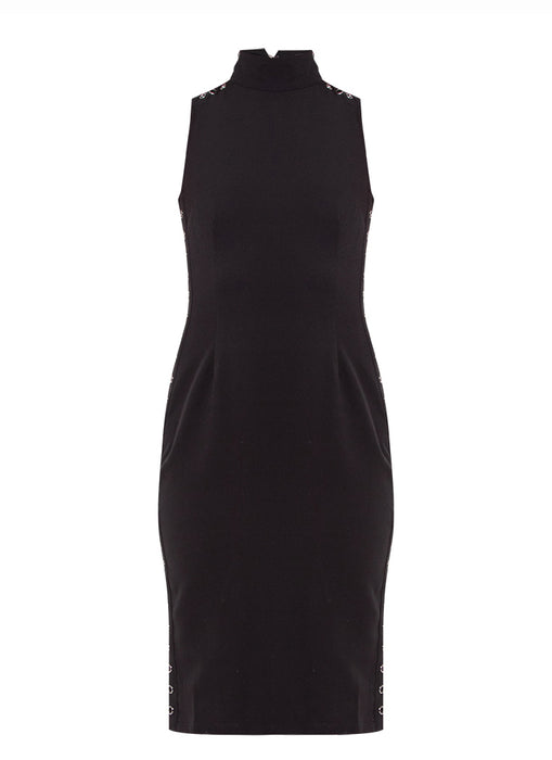 Black Maxine Midi Dress