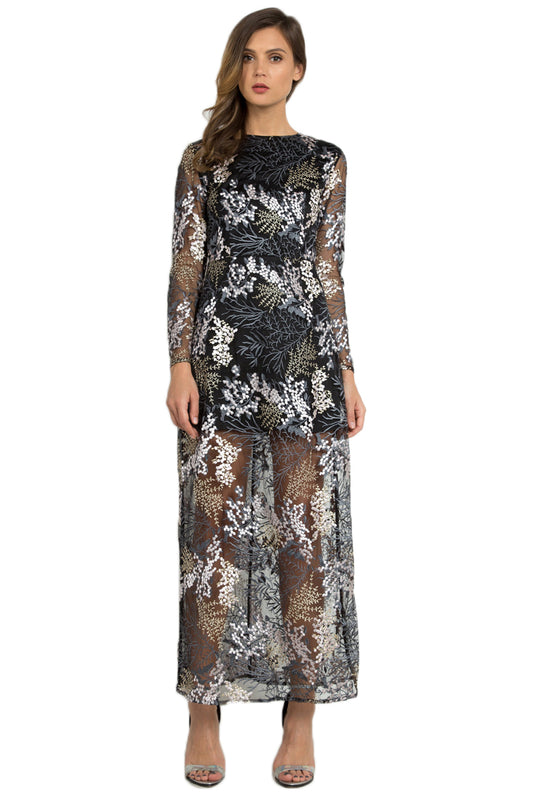 Embroidery Illusion Dress