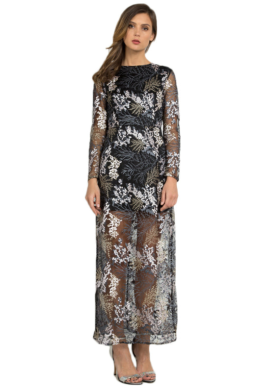 Embroidery Illusion Dress frontside
