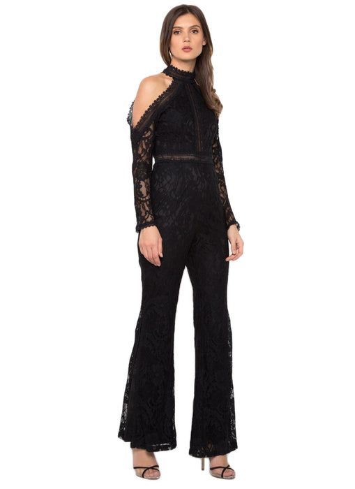 Cold Shoulder Lace Jumpsuit