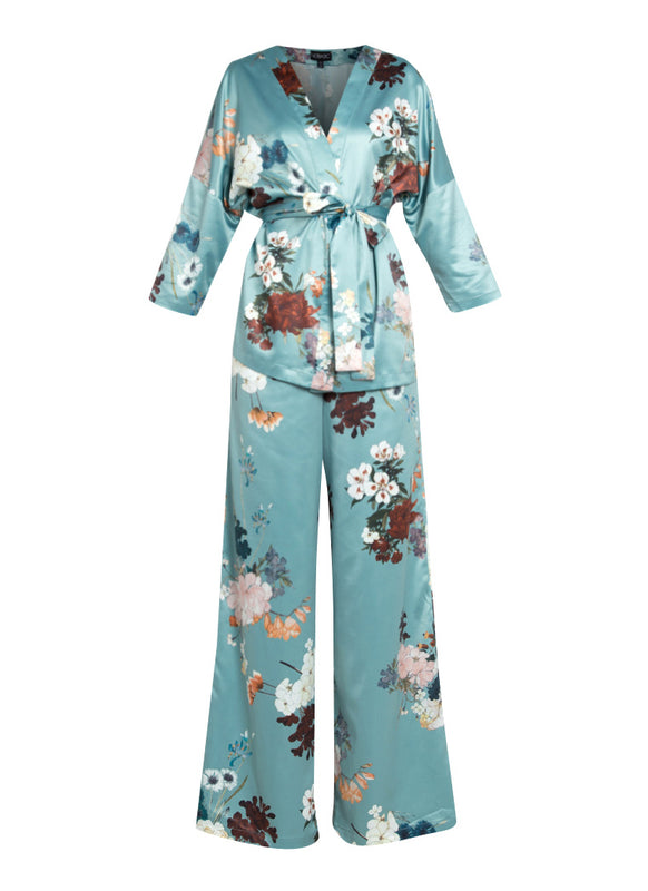 Orientalia Satin Pajama Suit