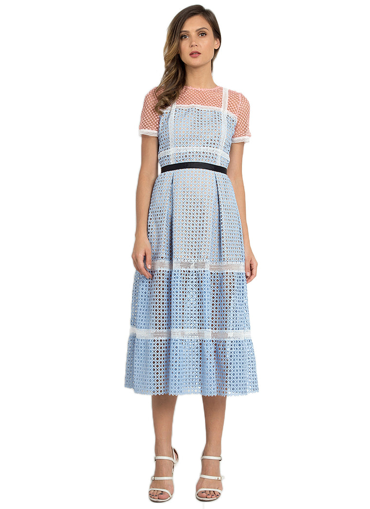 Pastel Color Block Dress