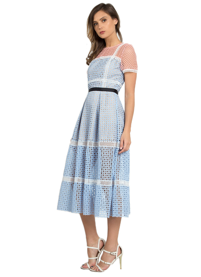 Pastel Color Block Dress – NOBASIC
