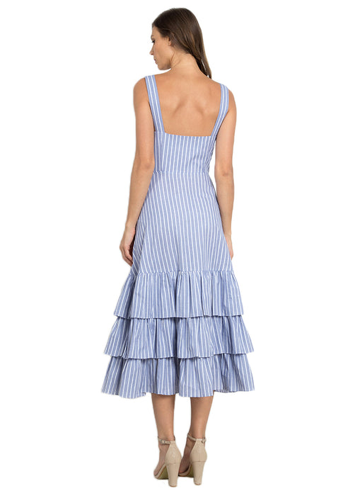 Hamptons Tiered Summer Dress (Powder Blue)