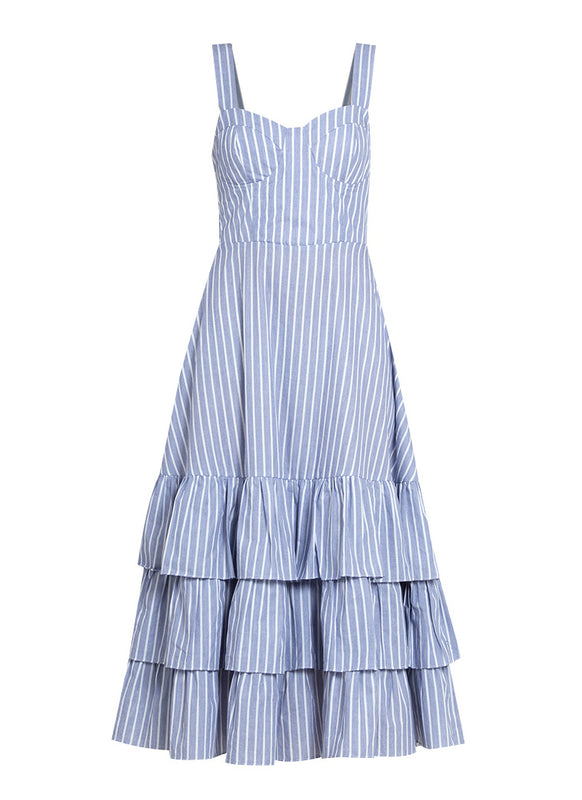 Hamptons Tiered Summer Dress (Powder Blue)
