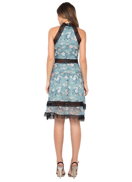 Sky Blue Bouquet Dress