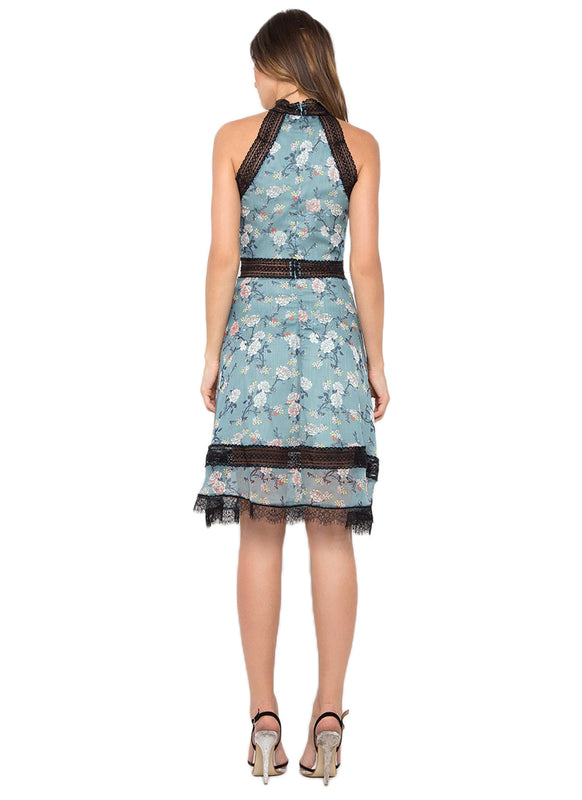 Sky Blue Bouquet Dress