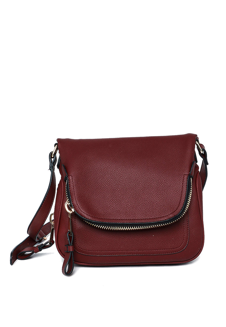 Andie Saddle Bag (Merlot)
